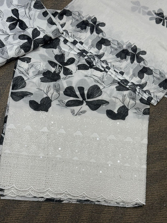 Bareeze 3PC Printed Lawn
